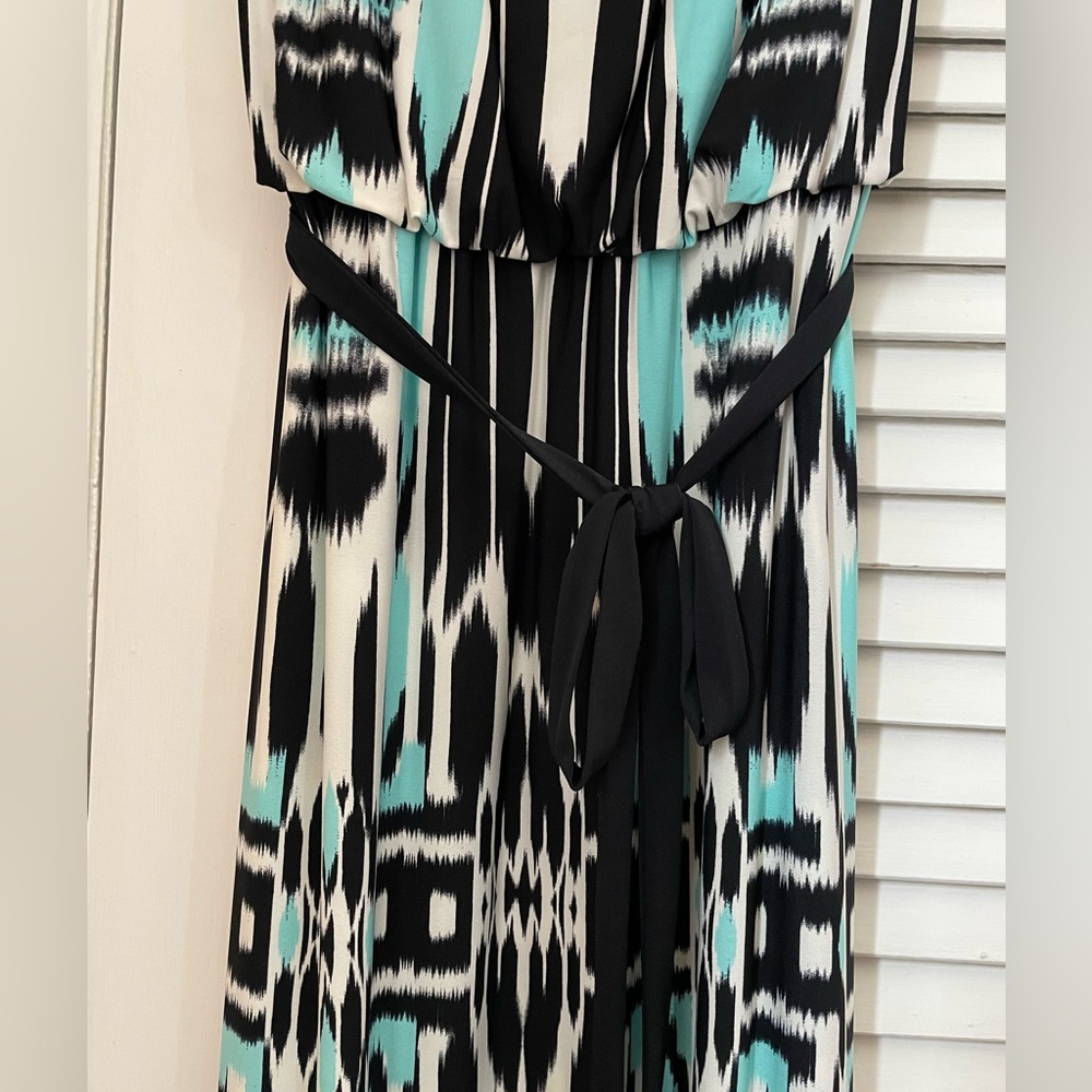 Maxi dress teal & black Roz&Ali 20W - Picture 2 of 7